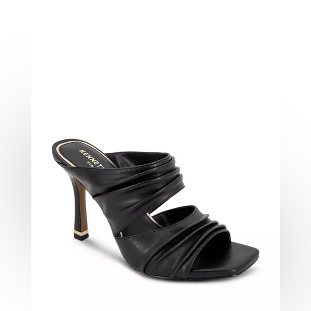Kenneth Cole Heidi Slip On Ruched High Heel Sandals